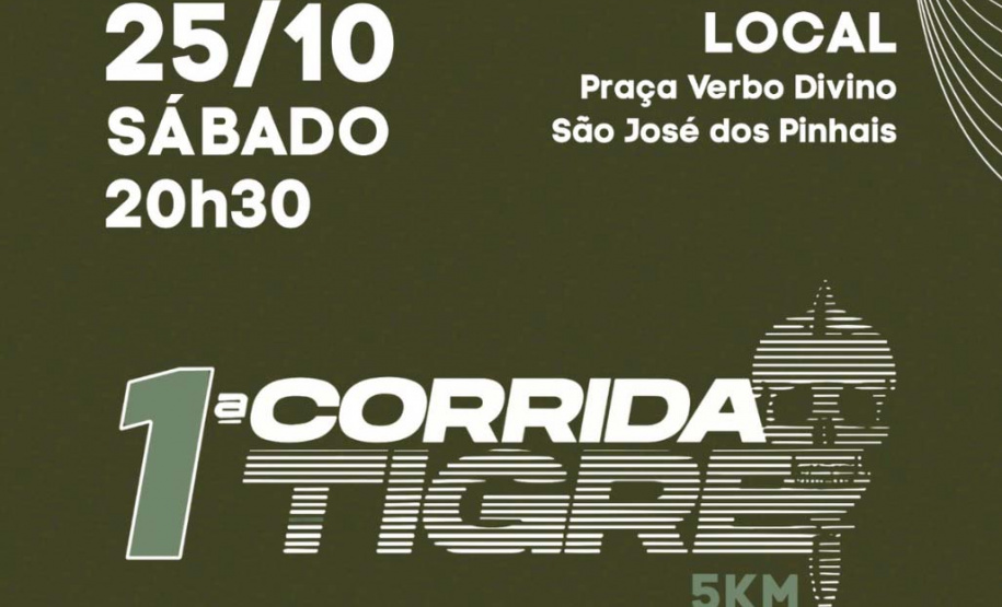 Contagem regressiva para a 1ª Corrida Tigre da PCPR: confira percurso e retirada de kits