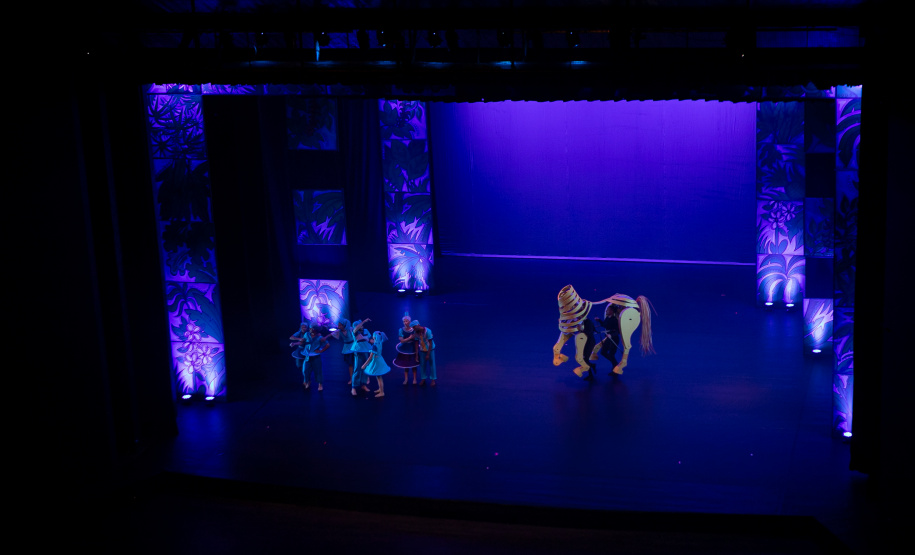 Curitiba, 13 de outubro de 2025 - Entrega da reforma do telhado do Teatro Guaíra / parceria da AUDI - Apresentação de Ballet para 600 crianças de escolas públicas.