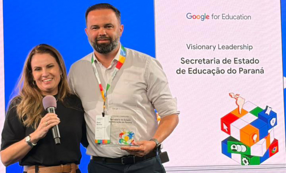 Educação do Paraná é premiada em evento da Google voltado à tecnologia para o aprendizado