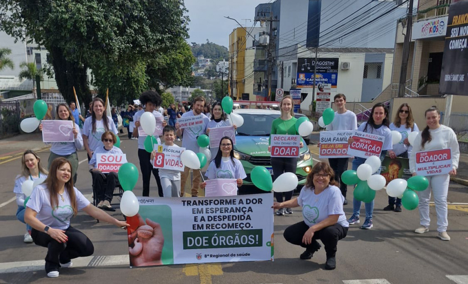 Saúde encerra Setembro Verde com ações de conscientização sobre doação de órgãos em várias regiões do Paraná