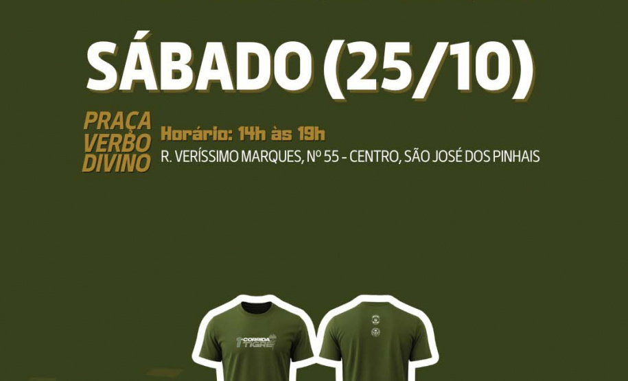 Contagem regressiva para a 1ª Corrida Tigre da PCPR: confira percurso e retirada de kits