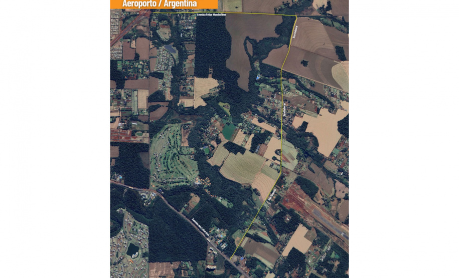 DER -  Rotas alternativas em trecho da obra da Perimetral Leste de Foz do Iguaçu