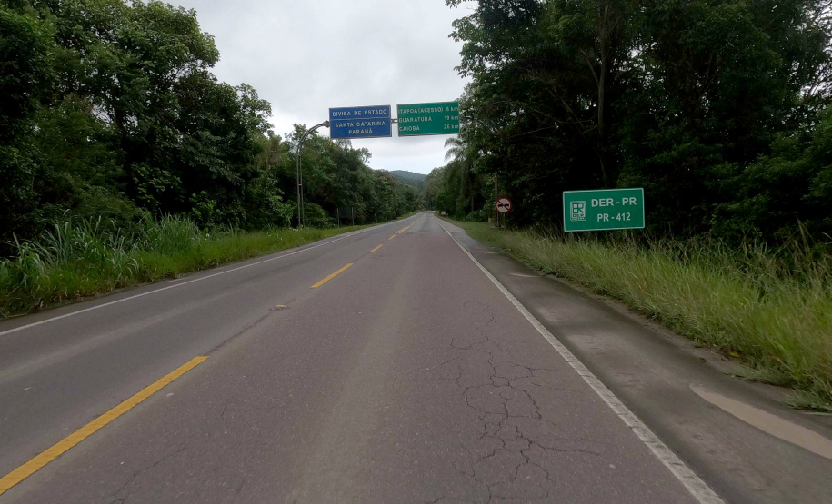 PR-412 entre Guaratuba e Santa Catarina
