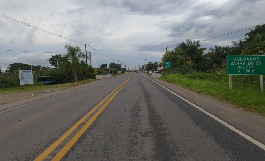 PR-412 entre Guaratuba e Santa Catarina