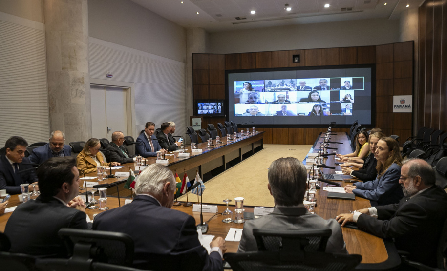 Curitiba, 23 de outubro de 2025 - Sessão plenária da Zicosul (por videoconferência).
