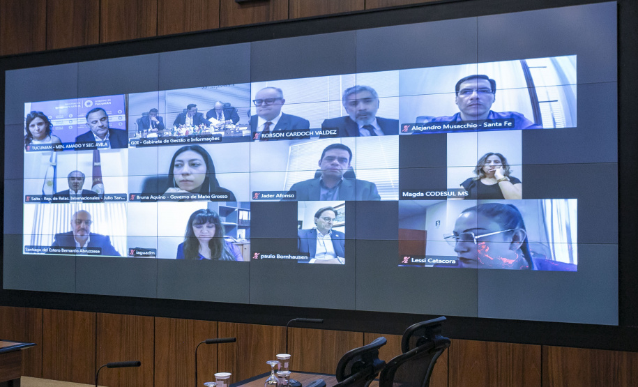 Curitiba, 23 de outubro de 2025 - Sessão plenária da Zicosul (por videoconferência).