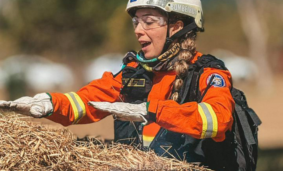 Bombeira paranaense participa de curso de referência sobre prevenção e combate a incêndios florestais no Chile