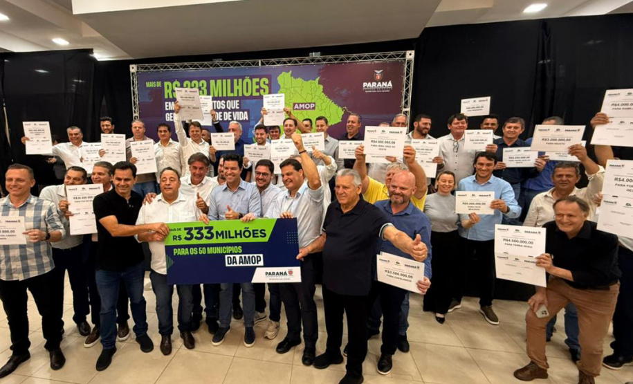 Governo do Estado anuncia mais de R$ 333 milhões para a Região Oeste