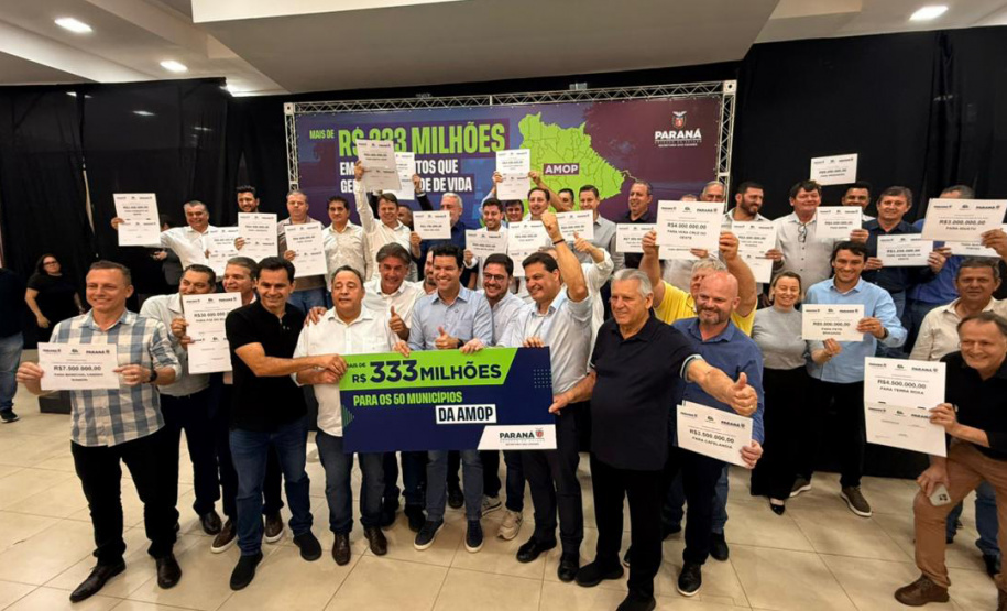 Governo do Estado anuncia mais de R$ 333 milhões para a Região Oeste