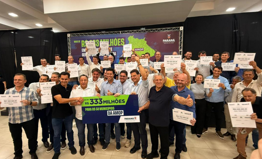 Governo do Estado anuncia mais de R$ 333 milhões para a Região Oeste