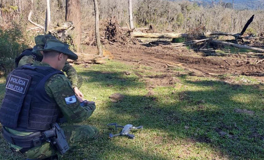 Batalhão Ambiental da PMPR inova e usa satélite e drones para fiscalizar crimes ambientais no Paraná