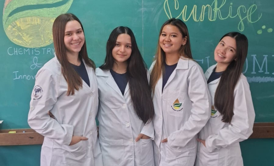 Colégio estadual promove protagonismo feminino na ciência com start up de projetos sustentáveis