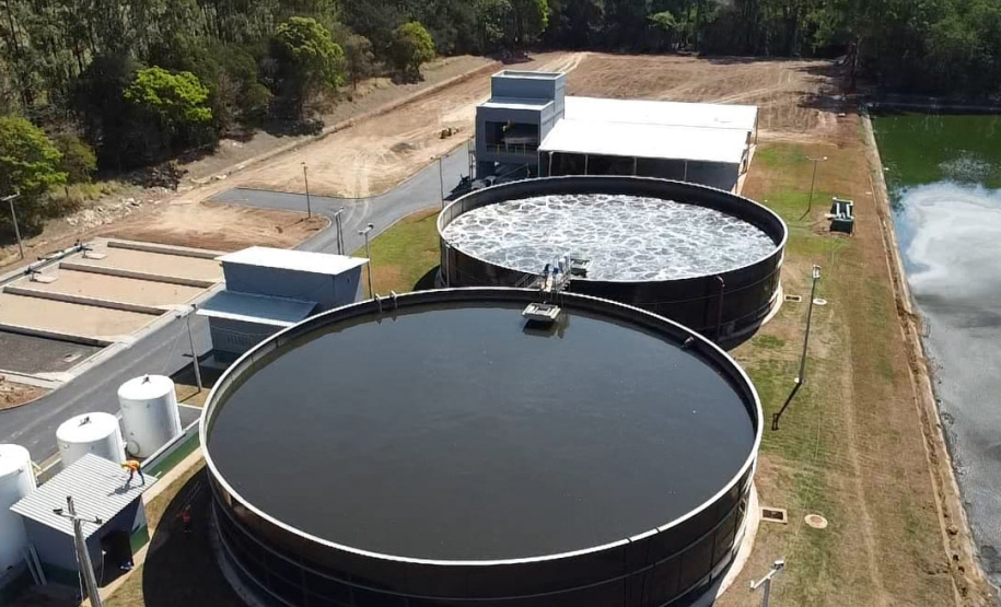 SANEPAR - Santo Antônio da Platina: Sanepar deve concluir, neste mês, obra de ampliação da ETE Boi Pintado