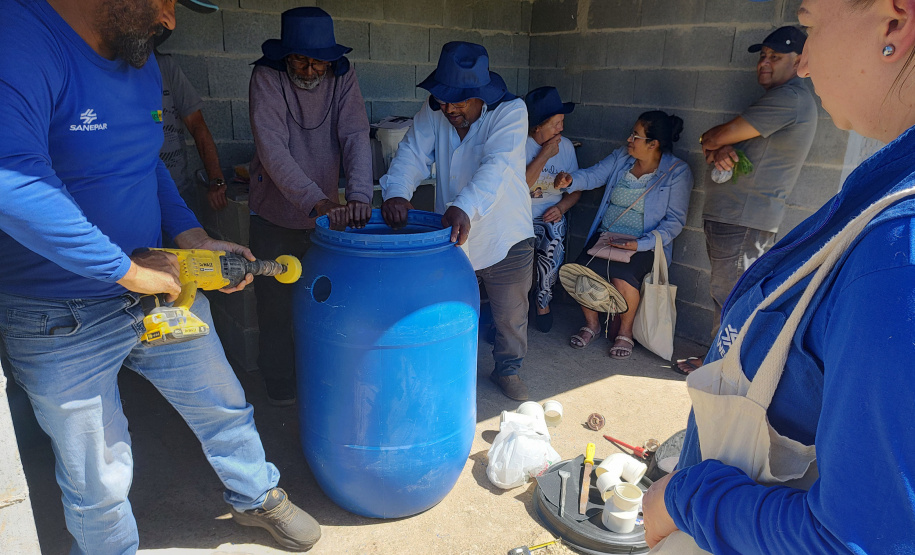 Sanepar realiza oficinas socioambientais na terceira maior horta comunitária do Brasil