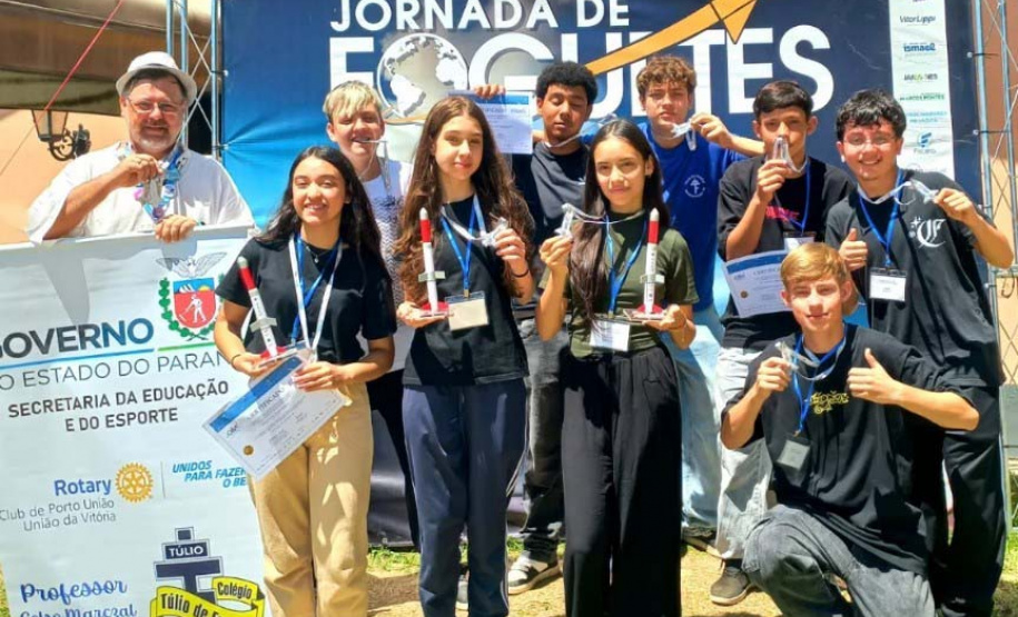 Alunos de União da Vitória são vice-campeões na 19ª Olimpíada Brasileira de Foguetes (OBAFOG)