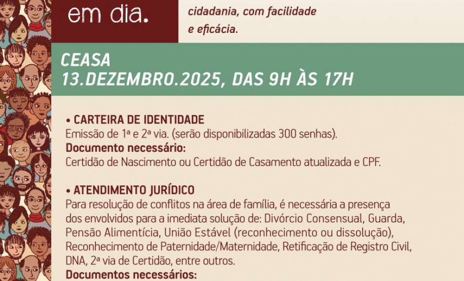 Ceasa Curitiba sedia Mega Ação de Cidadania e Casamento Coletivo em dezembro