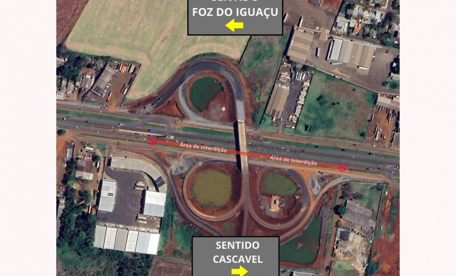 BR-277 terá nova interdição parcial em Foz do Iguaçu a partir desta segunda-feira