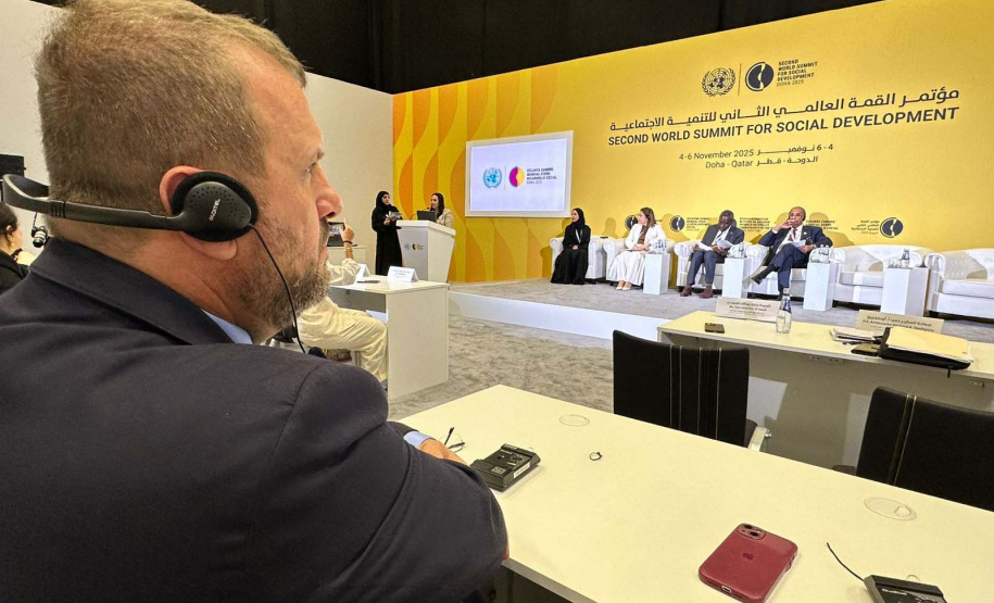 Governo apresenta avanços do desenvolvimento social do Paraná em Cúpula da ONU em Doha, no Catar