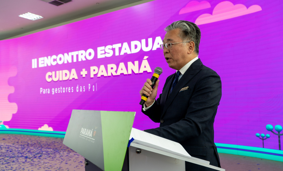 II Encontro Estadual de Gestores de Políticas do Cuidado, no Palácio Iguaçu.