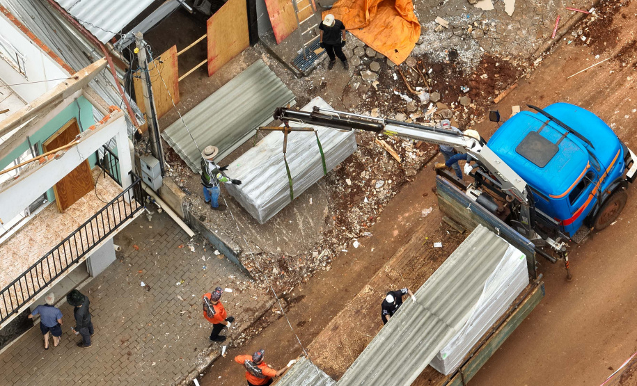 Estado reforça pedido por materiais de construção para avançar os trabalhos em Rio Bonito do Iguaçu