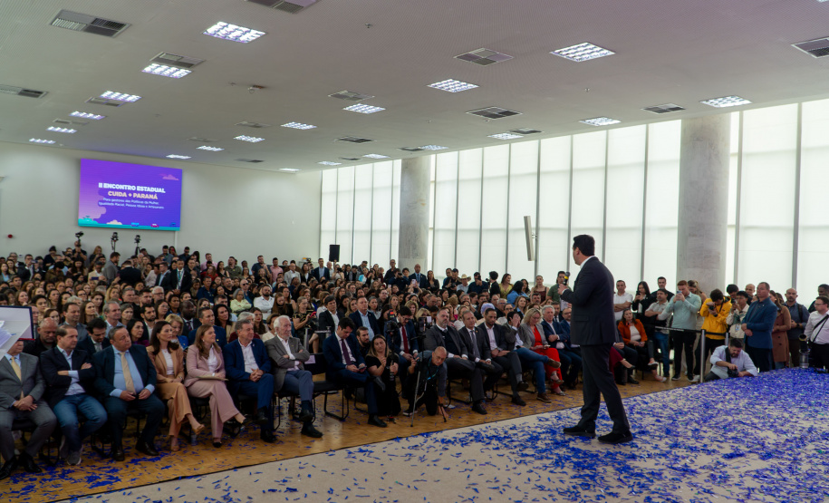 II Encontro Estadual de Gestores de Políticas do Cuidado, no Palácio Iguaçu.
