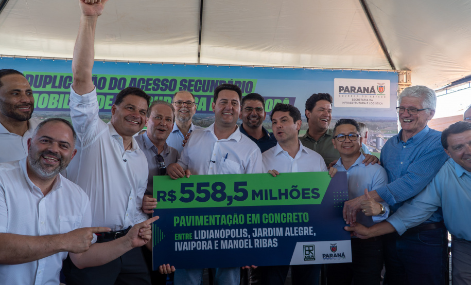 Governador autoriza início da restauração e ampliação da PRC-466 entre Lidianópolis e Manoel Ribas