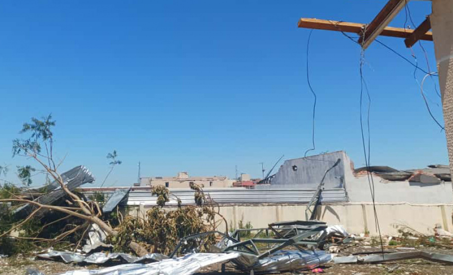 Tornado causa danos graves em duas escolas estaduais de Rio Bonito do Iguaçu