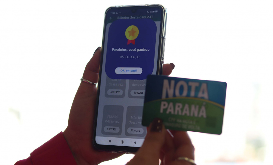 SEFA - Nota Paraná sorteia prêmio de R$ 100 mil para morador de Telêmaco Borba