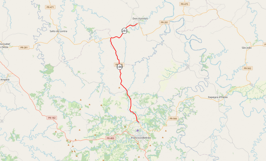 DER Francisco Beltrão a Dois Vizinhos