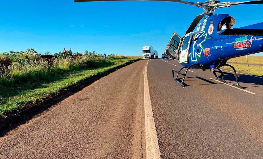 Referência nacional: serviço aeromédico do Paraná realiza média de 10 atendimentos por dia