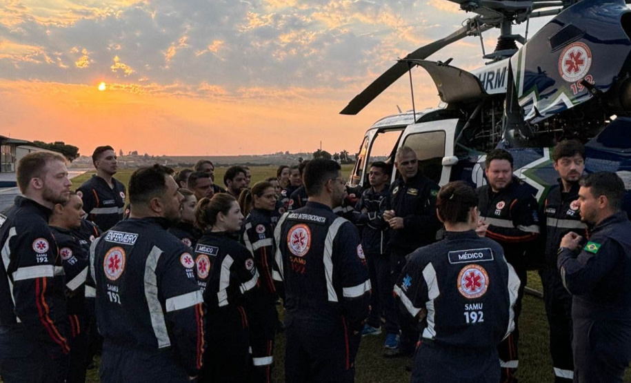Referência nacional: serviço aeromédico do Paraná realiza média de 10 atendimentos por dia