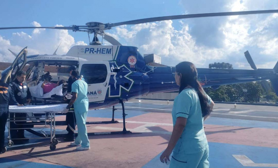 Referência nacional: serviço aeromédico do Paraná realiza média de 10 atendimentos por dia