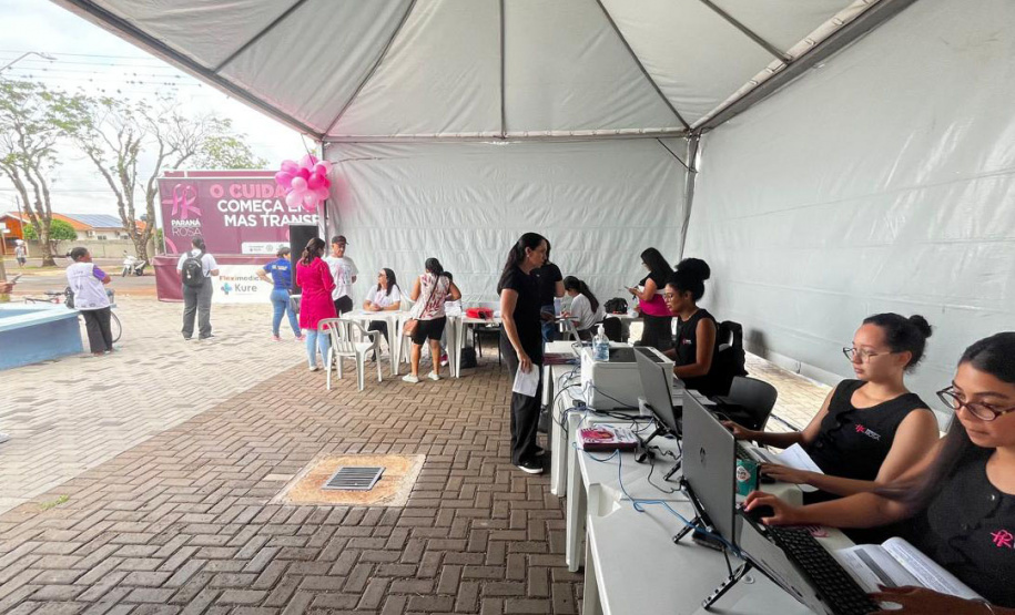 Carreta da Saúde da Mulher da Sesa atinge marca de mais de 1,5 mil procedimentos na região de Mariluz