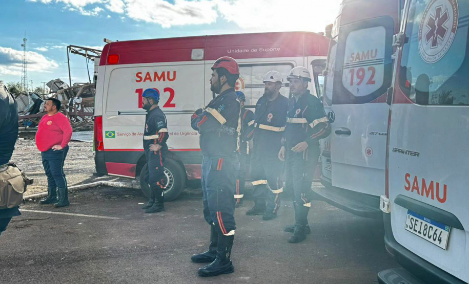 Atendimento integrado do Samu garante agilidade no socorro às vítimas do tornado