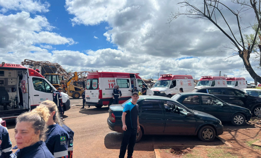 Atendimento integrado do Samu garante agilidade no socorro às vítimas do tornado