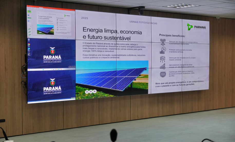 SEPL - Governo do Paraná instalará usinas de geração de energia solar para promover sustentabilidade e reduzir custos públicos