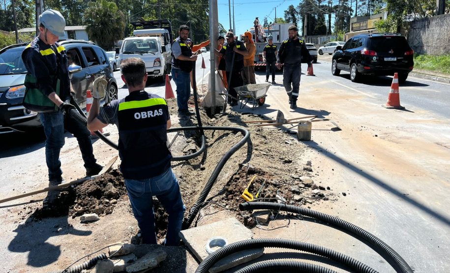 Obras de implantação do trilho digital do BUD vão até a próxima semana
