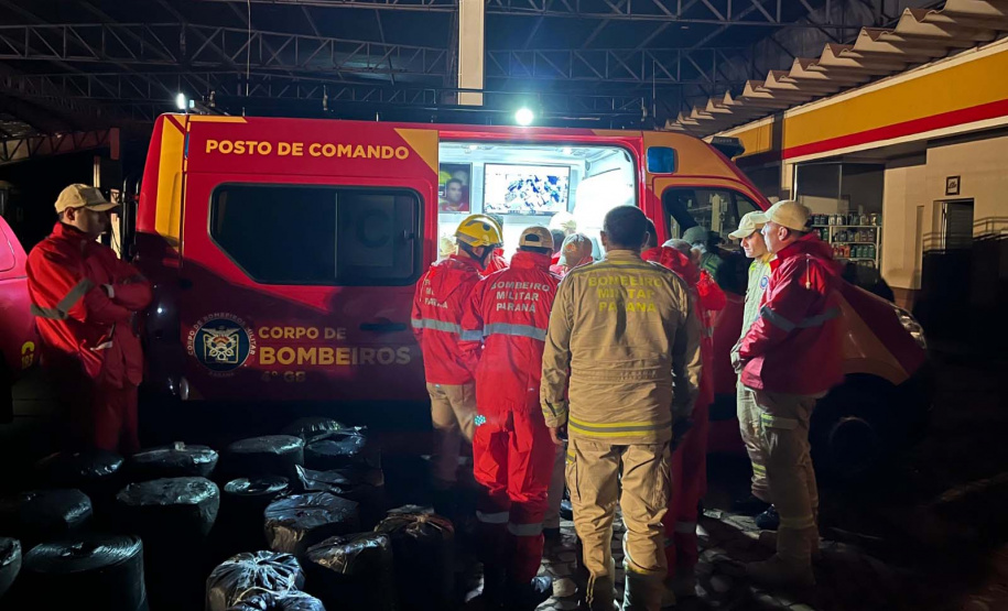 Preparação e resposta: formandos da força-tarefa dos Bombeiros do Paraná atuaram em socorro após tornado