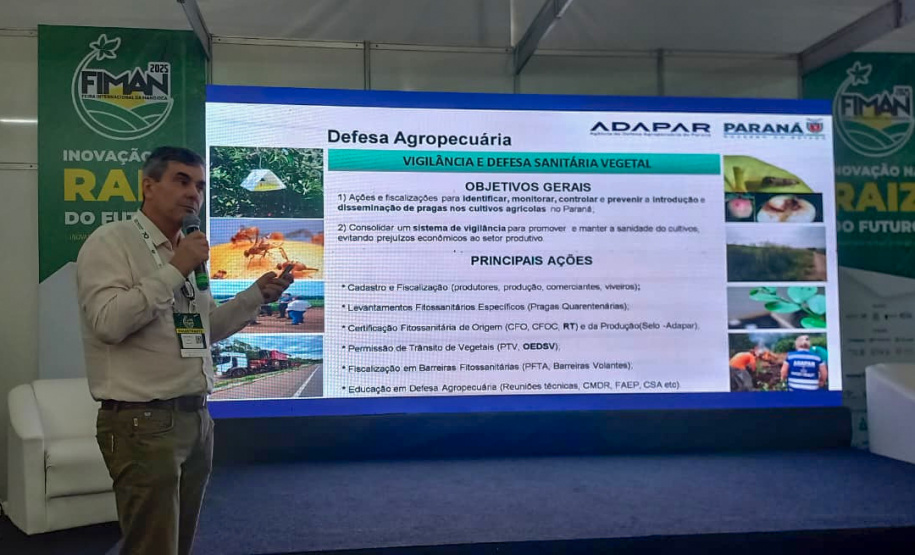 Adapar promove visitas em plantações e seminário sobre a vassoura-de-bruxa da mandioca durante Fiman 2025, em Paranavaí