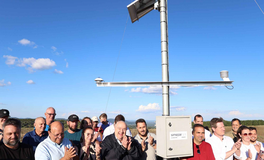 De olho no frio: Simepar inaugura nova estação meteorológica em General Carneiro