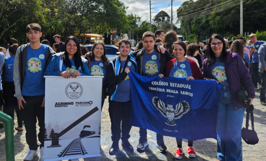 Alunos de Pinhais desenvolvem sistema inteligente de segurança na travessia de trilhos