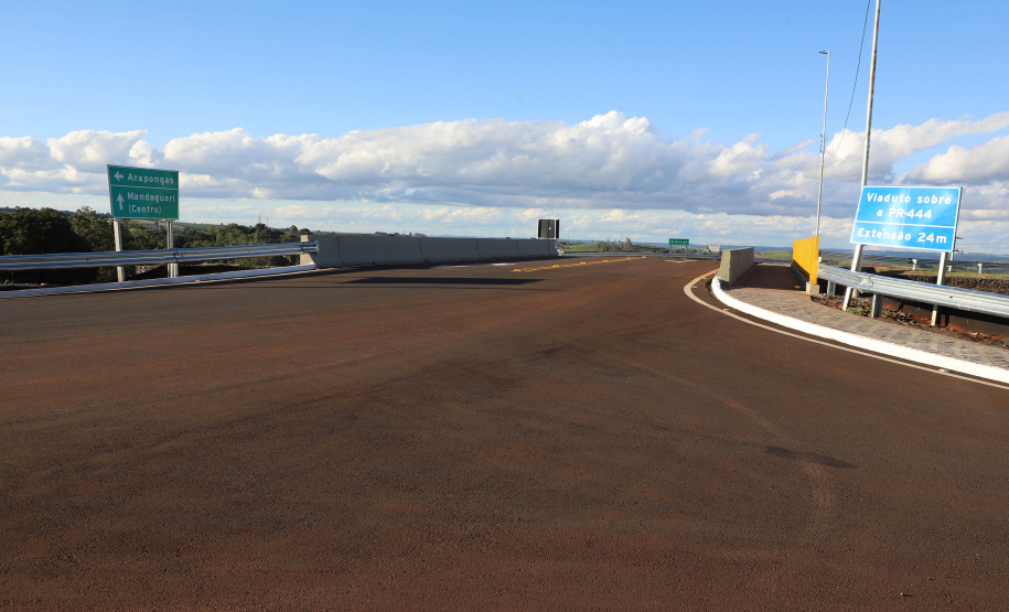 Corredor Norte-Noroeste: governador inaugura viaduto na PR-444, em Mandaguari