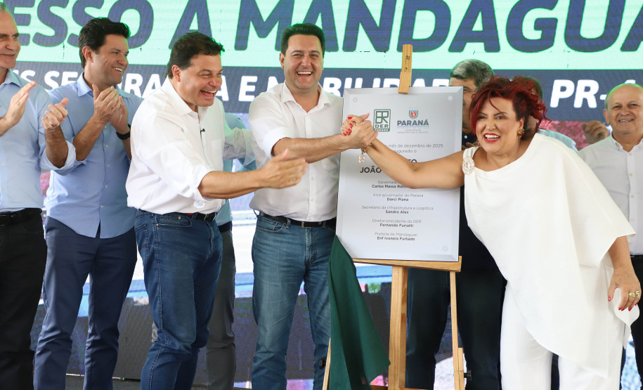 Corredor Norte-Noroeste: governador inaugura viaduto na PR-444, em Mandaguari