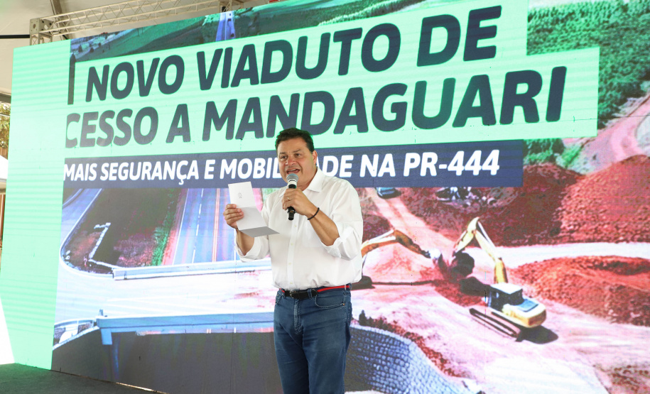 Corredor Norte-Noroeste: governador inaugura viaduto na PR-444, em Mandaguari