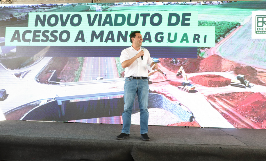 Corredor Norte-Noroeste: governador inaugura viaduto na PR-444, em Mandaguari