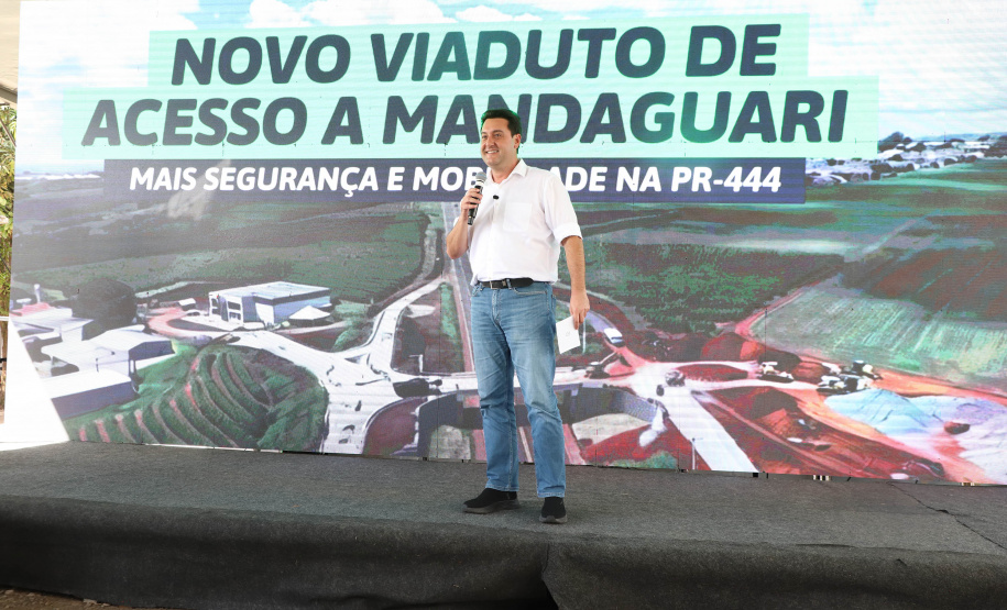 Corredor Norte-Noroeste: governador inaugura viaduto na PR-444, em Mandaguari
