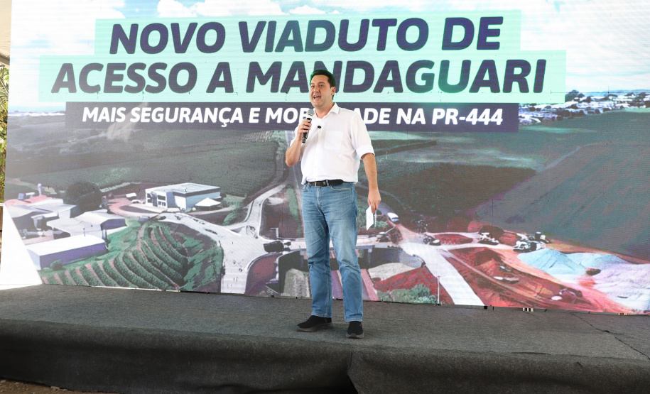 Corredor Norte-Noroeste: governador inaugura viaduto na PR-444, em Mandaguari