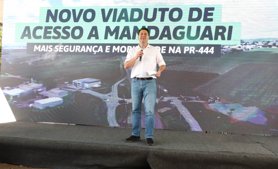 Corredor Norte-Noroeste: governador inaugura viaduto na PR-444, em Mandaguari