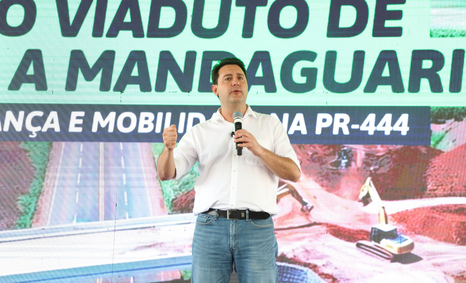 Corredor Norte-Noroeste: governador inaugura viaduto na PR-444, em Mandaguari