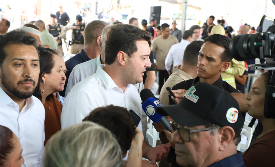 Corredor Norte-Noroeste: governador inaugura viaduto na PR-444, em Mandaguari